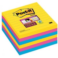 Karteczki Post-it Super Sticky XL, Paleta Rio de Janeiro, 101 x 101 mm