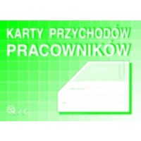 Karty przychodw pracownikw, offset / indeks K-10 / A5