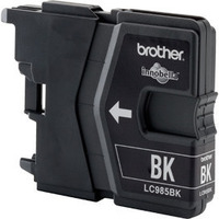 BROTHER LC985BK Tusz Brother LC985BK black 300pgs DCPJ125/J315w/J515w/J220/J265w