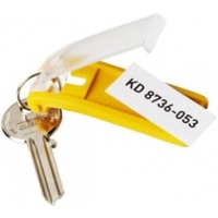 Zawieszki do kluczy - Key Clip DURABLE, czerwony