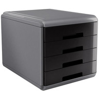 ARD 18P4PN Arda organizer MyDesk (szaro-czarny, 4 szuflady)