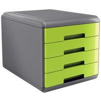 ARD 18P4PV Arda organizer MyDesk (szaro-zielony, 4 szuflady)