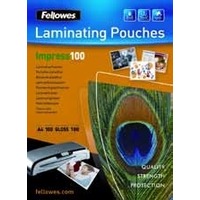 Folie do laminacji byszczce Fellowes, A5 / 154 x 216 mm, 100 mic